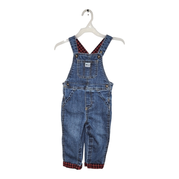 CARTER'S Stretchy Denim Overalls Sz 18m - Picture 8 of 8